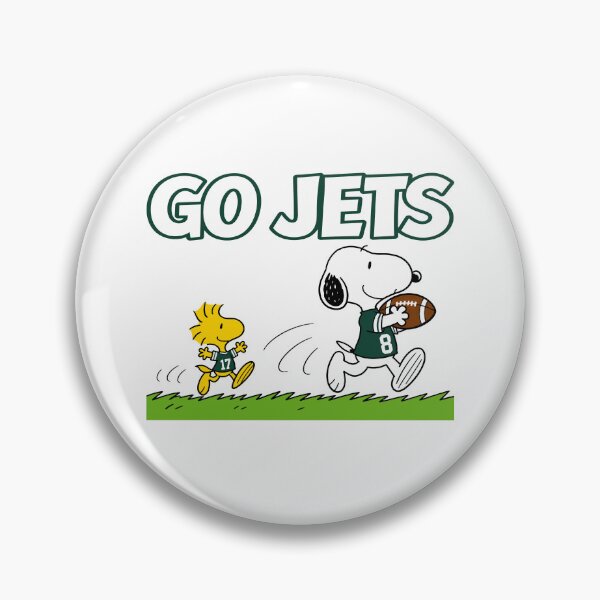 Item preview, Snoopy & Woodstock New York Jets Football Retro F438 designed and sold by GLUVY-THEME.