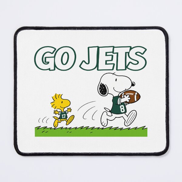 Item preview, Snoopy & Woodstock New York Jets Football Retro F438 designed and sold by GLUVY-THEME.
