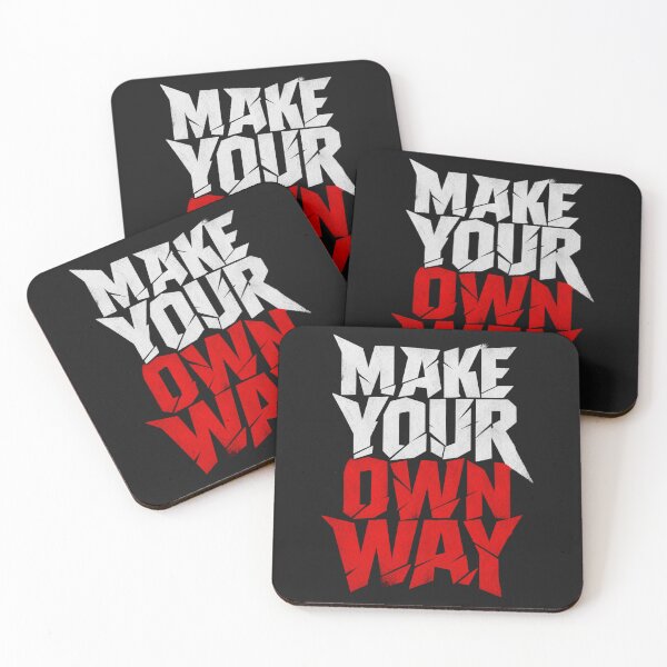 Item preview, Make Your Own Way Bold Typography Design | Motivational Quote Art | Rebel Streetwear Gift For Him designed and sold by StyxIND.