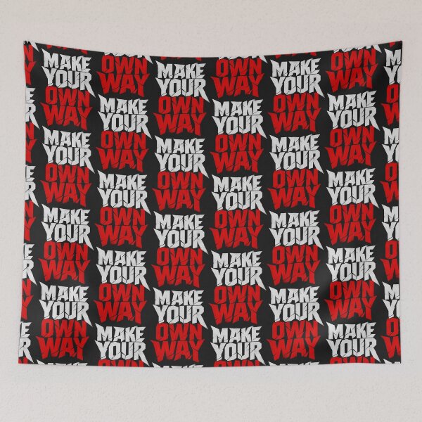 Item preview, Make Your Own Way Bold Typography Design | Motivational Quote Art | Rebel Streetwear Gift For Him designed and sold by StyxIND.