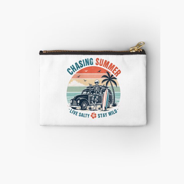 Item preview, Chasing Summer Live Salty Stay Wild Beach Surfing Vacation Lifestyle designed and sold by SkeletonsDanger.