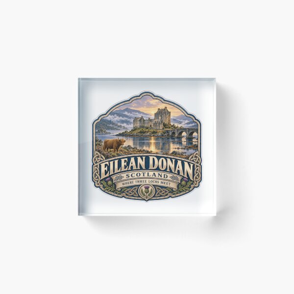 Item preview, Eilean Donan Scotland Where Three Lochs Meet Scottish Travel Castle Landmark designed and sold by Star3NowForMe.