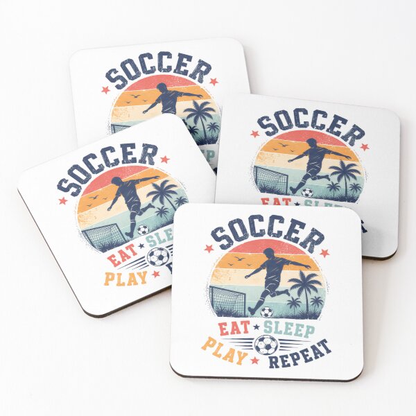 Item preview, Soccer Eat Sleep Play Repeat Football Player Fan designed and sold by JonesFlora2025.