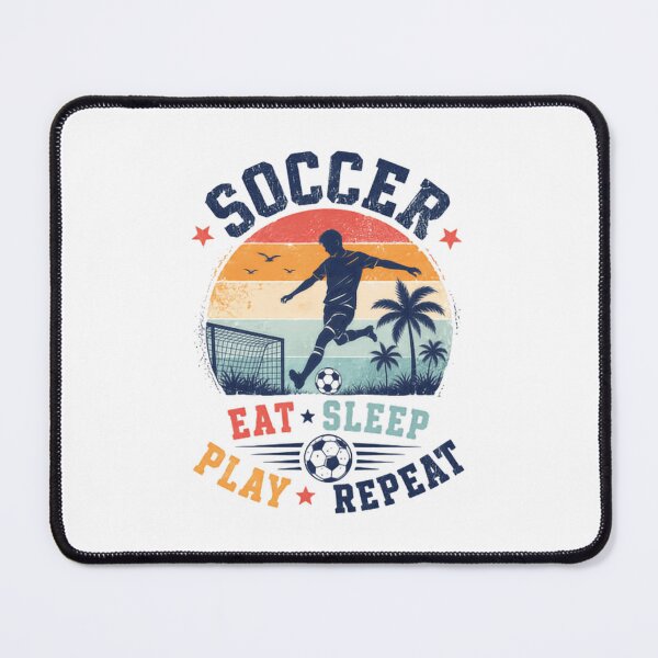 Item preview, Soccer Eat Sleep Play Repeat Football Player Fan designed and sold by JonesFlora2025.