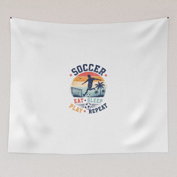 Item preview, Soccer Eat Sleep Play Repeat Football Player Fan designed and sold by JonesFlora2025.