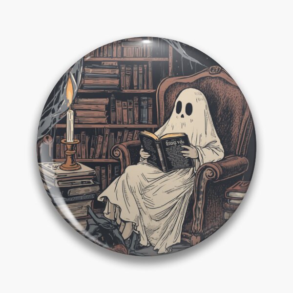 Item preview, Halloween Book Lover Ghost Reader designed and sold by ChicTrendz.