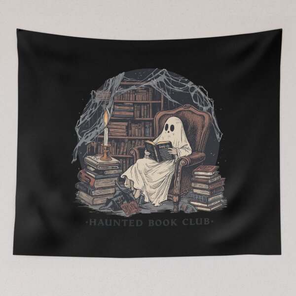 Item preview, Halloween Book Lover Ghost Reader designed and sold by ChicTrendz.