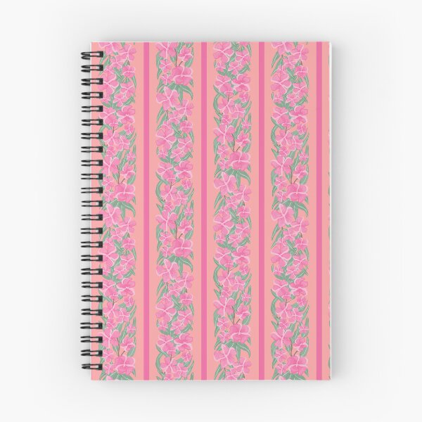 Item preview, oleander stripe - toxic summer - orange light pink designed and sold by Stephanie Fiona Design.