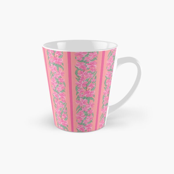 Item preview, oleander stripe - toxic summer - orange light pink designed and sold by Stephanie Fiona Design.