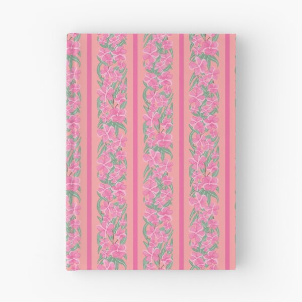 Item preview, oleander stripe - toxic summer - orange light pink designed and sold by Stephanie Fiona Design.