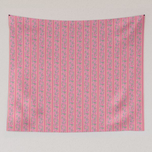 Item preview, oleander stripe - toxic summer - orange light pink designed and sold by Stephanie Fiona Design.