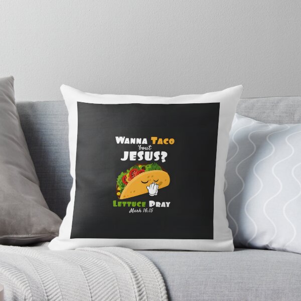 Item preview, Wanna Taco 'Bout Jesus Lettuce Pray Funny Food and Faith Illustration designed and sold by pzyyy.