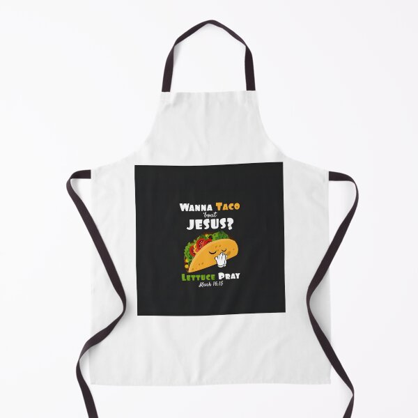 Item preview, Wanna Taco 'Bout Jesus Lettuce Pray Funny Food and Faith Illustration designed and sold by pzyyy.
