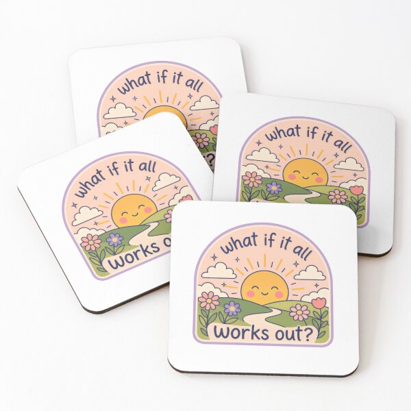 Item preview, What If It All Works Out? Optimism Positivity Mental Wellness Encouragement designed and sold by HumansStuck12.