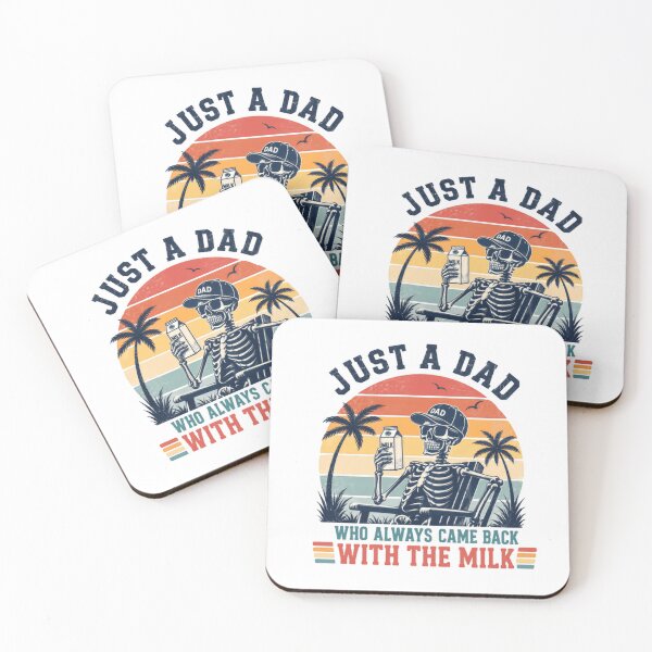 Item preview, Just A Dad Who Always Came Back With The Milk Funny Fatherhood Papa Gift designed and sold by SkeletonsDanger.