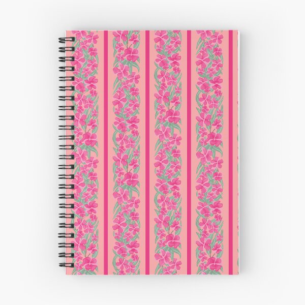 Item preview, oleander stripe - toxic summer - orange dark pink designed and sold by Stephanie Fiona Design.
