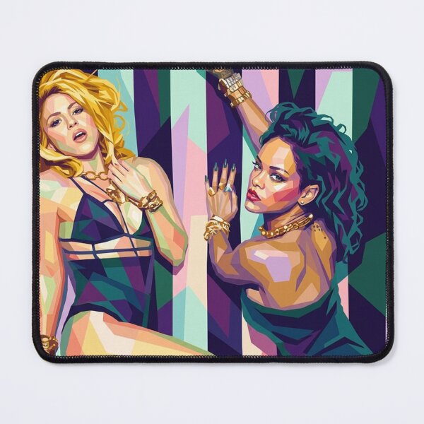 Item preview, Shakira and Rihanna Wpap Pop Art designed and sold by SiksisArt.
