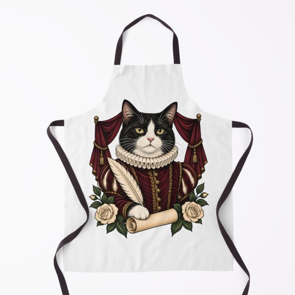 Item preview, Playwright Tudor Poet Black Cat Art    designed and sold by Old's Cool Cat Studio.