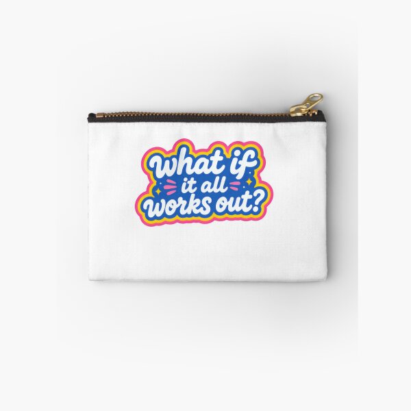 Item preview, What If It All Works Out? Positive Motivational Quote Inspiration Optimism Mindset designed and sold by HumansStuck12.