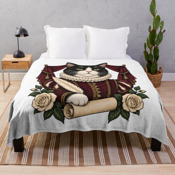 Item preview, Playwright Tudor Poet Black Cat Art designed and sold by Old's Cool Cat Studio.
