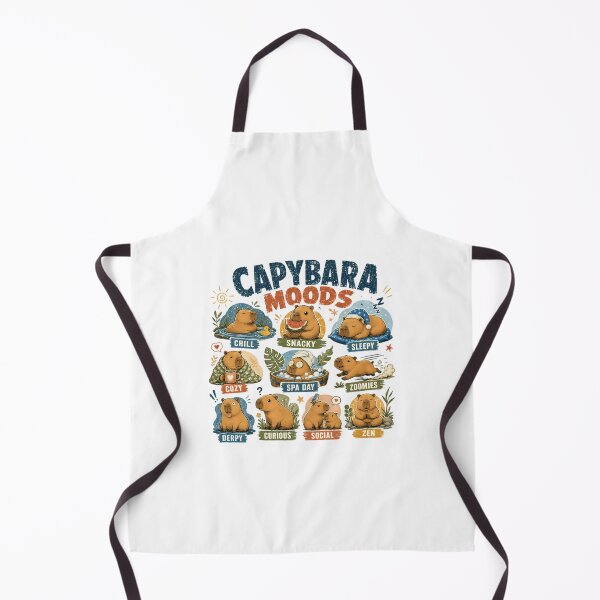 Item preview, Capybara Moods Capybara Lover Animal Fan designed and sold by SkeletonsDanger.