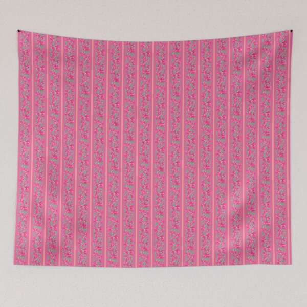 Item preview, oleander stripe - toxic summer - pink orange designed and sold by Stephanie Fiona Design.