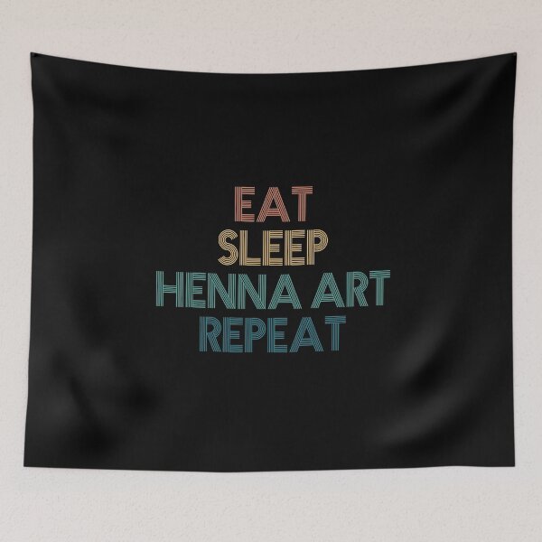 Item preview, Eat Sleep Henna Art Repeat - Gift For Henna Art Fans designed and sold by kindxinn.