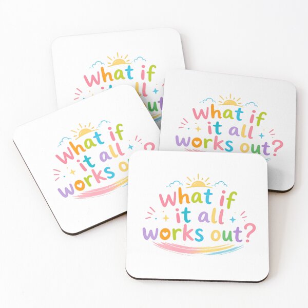 Item preview, What If It All Works Out? Optimism Motivation Positive Quote designed and sold by HumansStuck12.