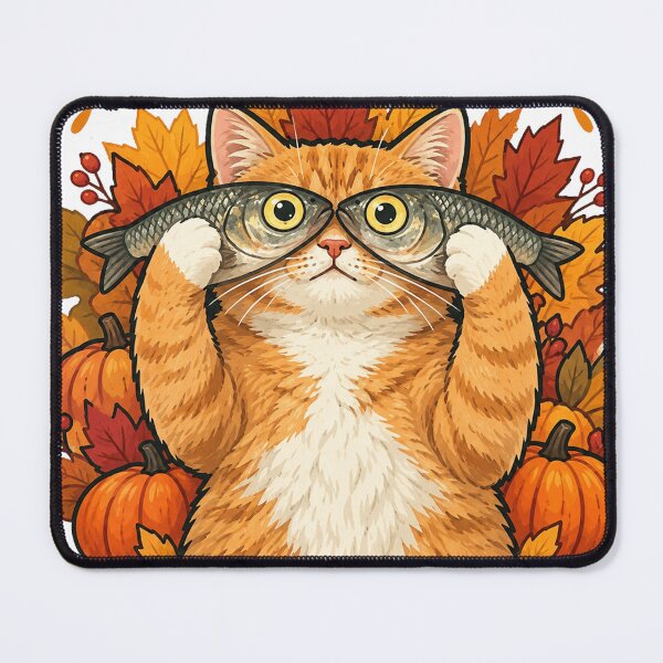 Item preview, Autumn Pumpkin Cat designed and sold by maximinano100k.