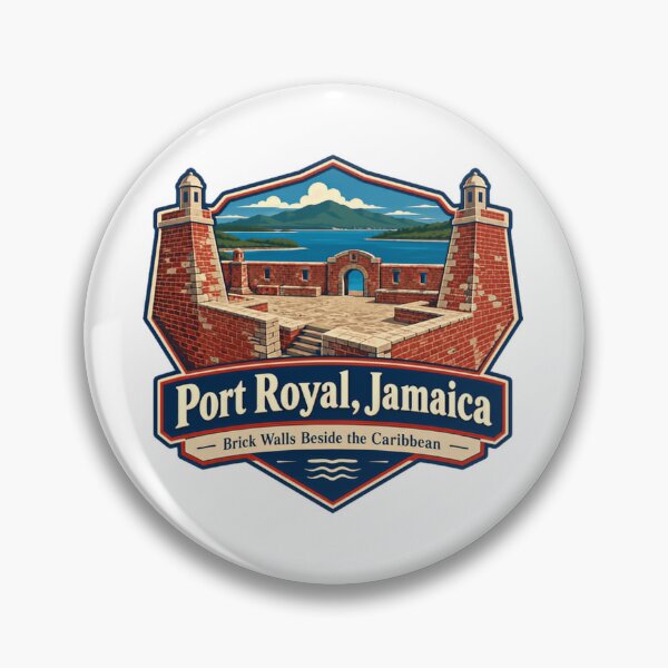 Item preview, Port Royal, Jamaica Brick Walls Beside The Caribbean Historical Landmark Travel Souvenir designed and sold by Star3NowForMe.