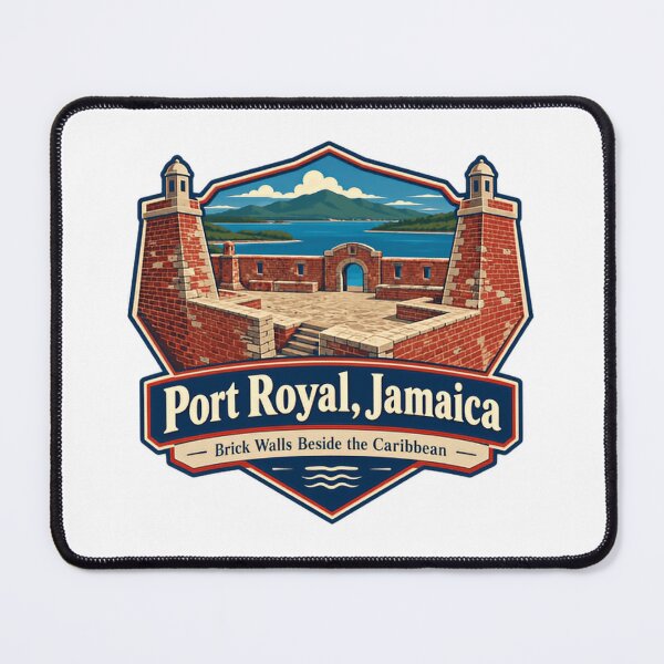 Item preview, Port Royal, Jamaica Brick Walls Beside The Caribbean Historical Landmark Travel Souvenir designed and sold by Star3NowForMe.