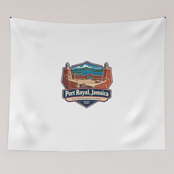 Item preview, Port Royal, Jamaica Brick Walls Beside The Caribbean Historical Landmark Travel Souvenir designed and sold by Star3NowForMe.