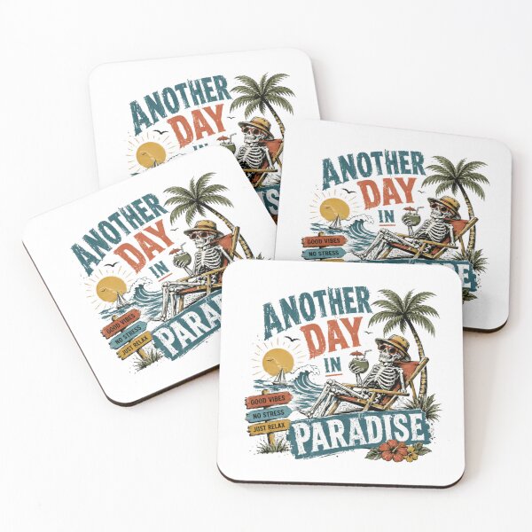 Item preview, Another Day In Paradise Beach Vacation Relaxation designed and sold by SkeletonsDanger.