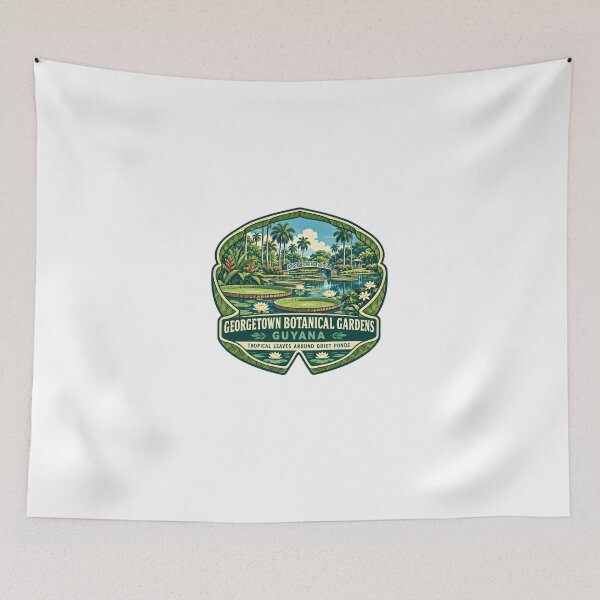 Item preview, Georgetown Botanical Gardens Guyana Tropical Leaves Around Quiet Ponds Travel Souvenir designed and sold by Star3NowForMe.