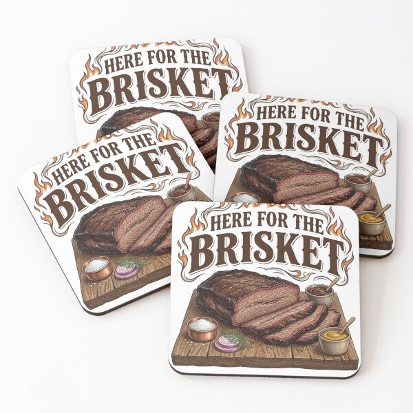 Item preview, Here For The Brisket BBQ Smoked Meat Pitmaster designed and sold by designwiss.
