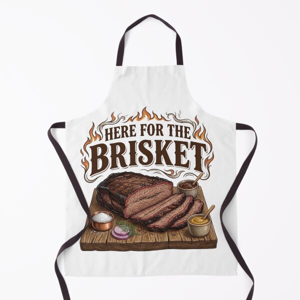Item preview, Here For The Brisket BBQ Smoked Meat Pitmaster designed and sold by designwiss.