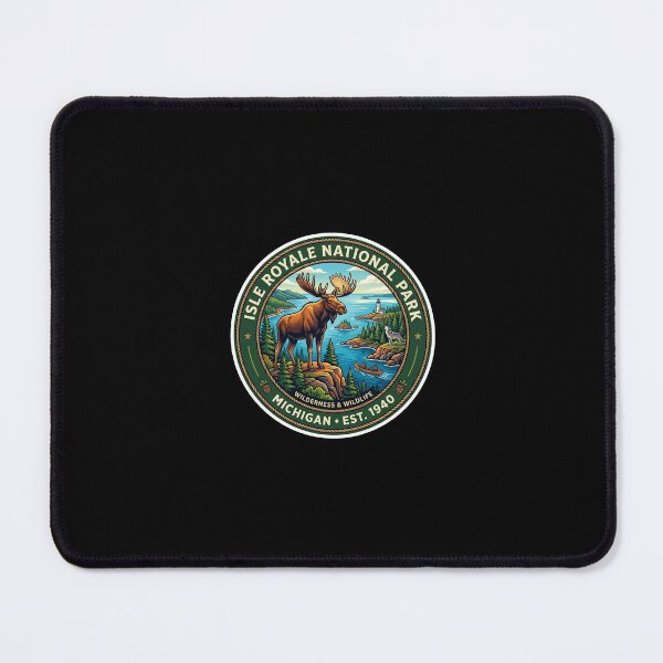 Item preview, Isle Royale National Park Michigan 1940 designed and sold by TulipaGraphics.