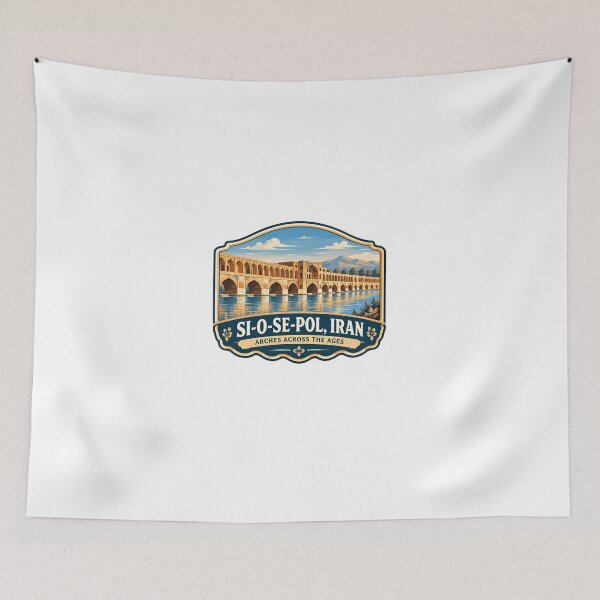 Item preview, Si-O-Se-Pol, Iran Arches Across The Ages Persian Landmark Travel Heritage designed and sold by Star3NowForMe.