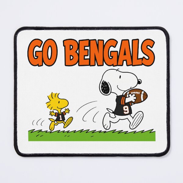 Item preview, Snoopy & Woodstock Cincinnati Bengals Football Retro F440 designed and sold by GLUVY-THEME.