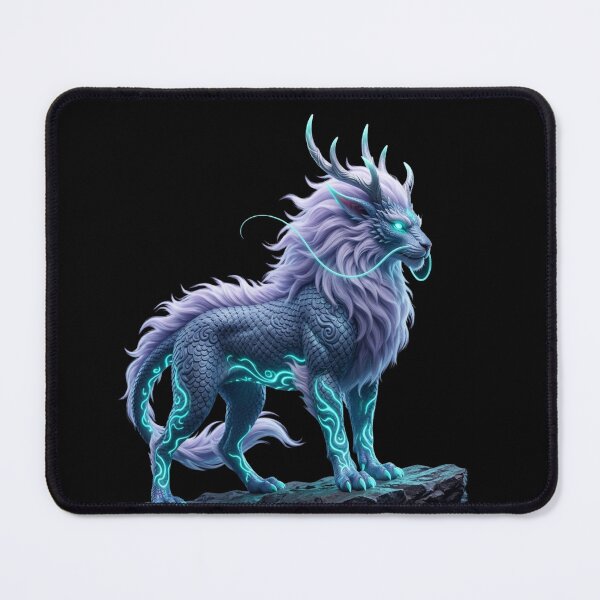 Item preview, Neon Mythical Dragon Lion Spirit designed and sold by unboxedbyJuls.