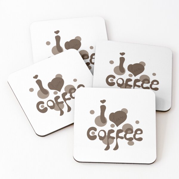 Item preview, I Love Coffee Caffeine Drinker Enthusiast designed and sold by SkeletonsDanger.