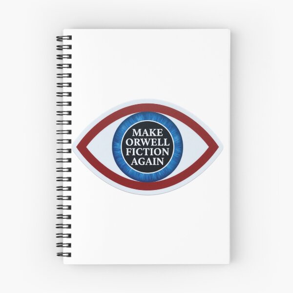 Item preview, Make Orwell Fiction Again Big Brother Eye 1984 Dystopian Book Lover Political Satire designed and sold by raedattia.