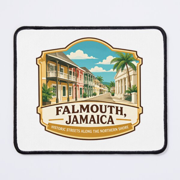 Item preview, Falmouth Jamaica Historic Streets Along The Northern Shore Caribbean Travel Vacation Tourist designed and sold by Star3NowForMe.