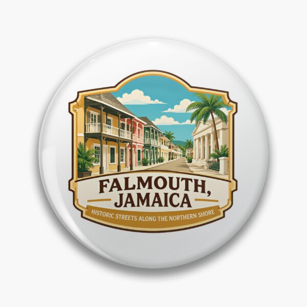 Item preview, Falmouth Jamaica Historic Streets Along The Northern Shore Caribbean Travel Vacation Tourist designed and sold by Star3NowForMe.