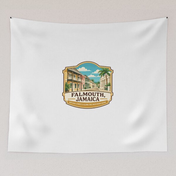 Item preview, Falmouth Jamaica Historic Streets Along The Northern Shore Caribbean Travel Vacation Tourist designed and sold by Star3NowForMe.