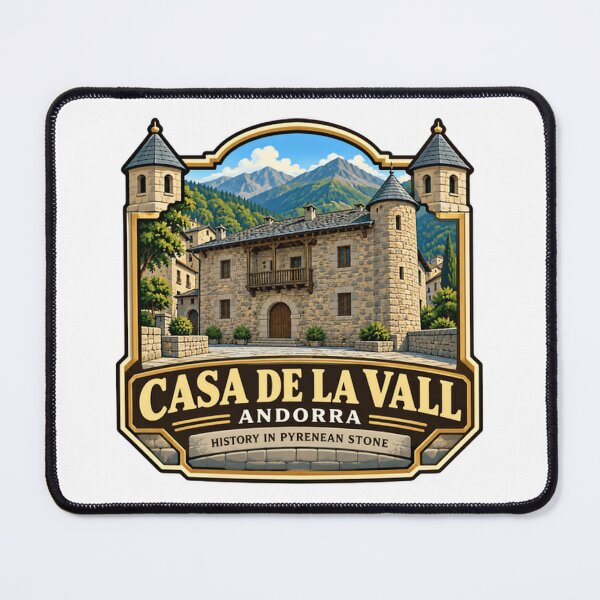 Item preview, Casa De La Vall Andorra History In Pyrenean Stone European Travel Landmark designed and sold by Star3NowForMe.