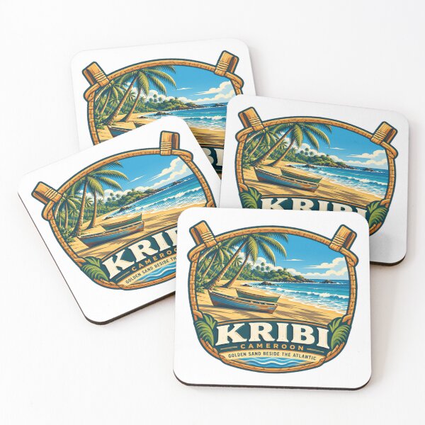 Item preview, Kribi Cameroon Golden Sand Beside The Atlantic Travel Destination Vacation Tourist designed and sold by Star3NowForMe.