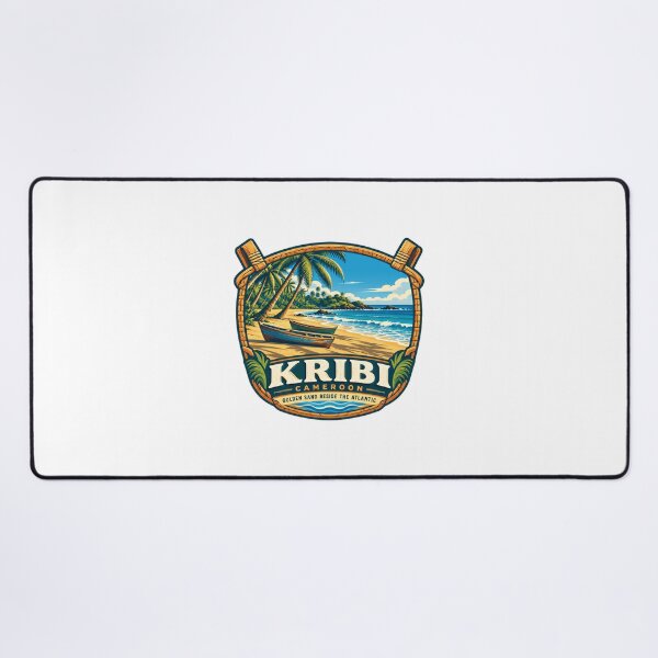 Item preview, Kribi Cameroon Golden Sand Beside The Atlantic Travel Destination Vacation Tourist designed and sold by Star3NowForMe.
