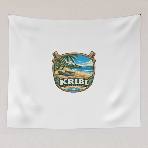 Item preview, Kribi Cameroon Golden Sand Beside The Atlantic Travel Destination Vacation Tourist designed and sold by Star3NowForMe.