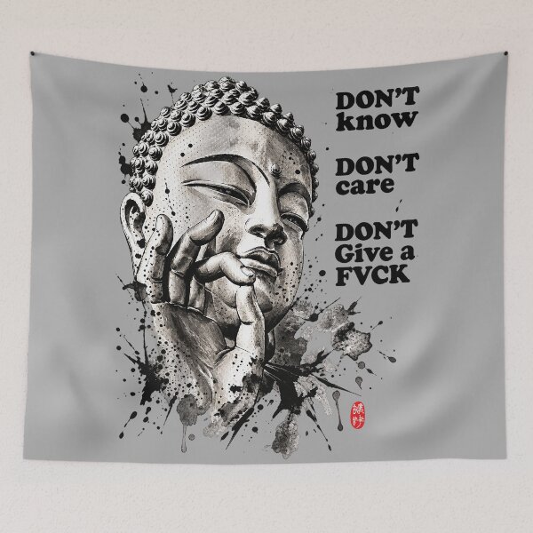 Item preview, Buddha Meditation Ink Wash Spiritual Art designed and sold by ElizBurkes.